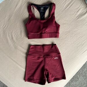 AYBL matching sports bra and shorts set